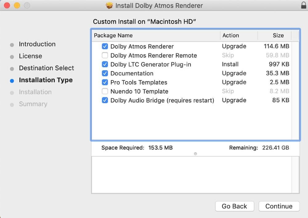 DAPS Installer showing LTC Generator Plugin